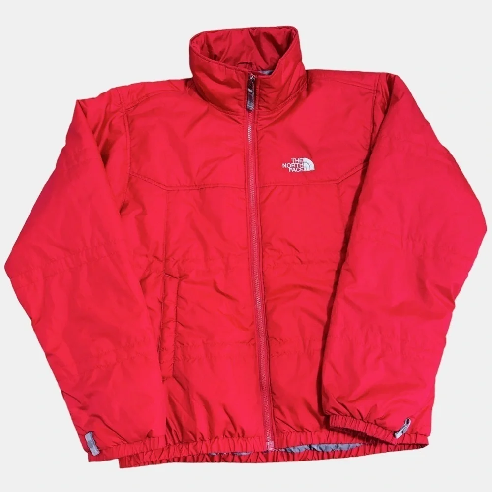 The North Face Red Quilted Puffer Jacket Size Small